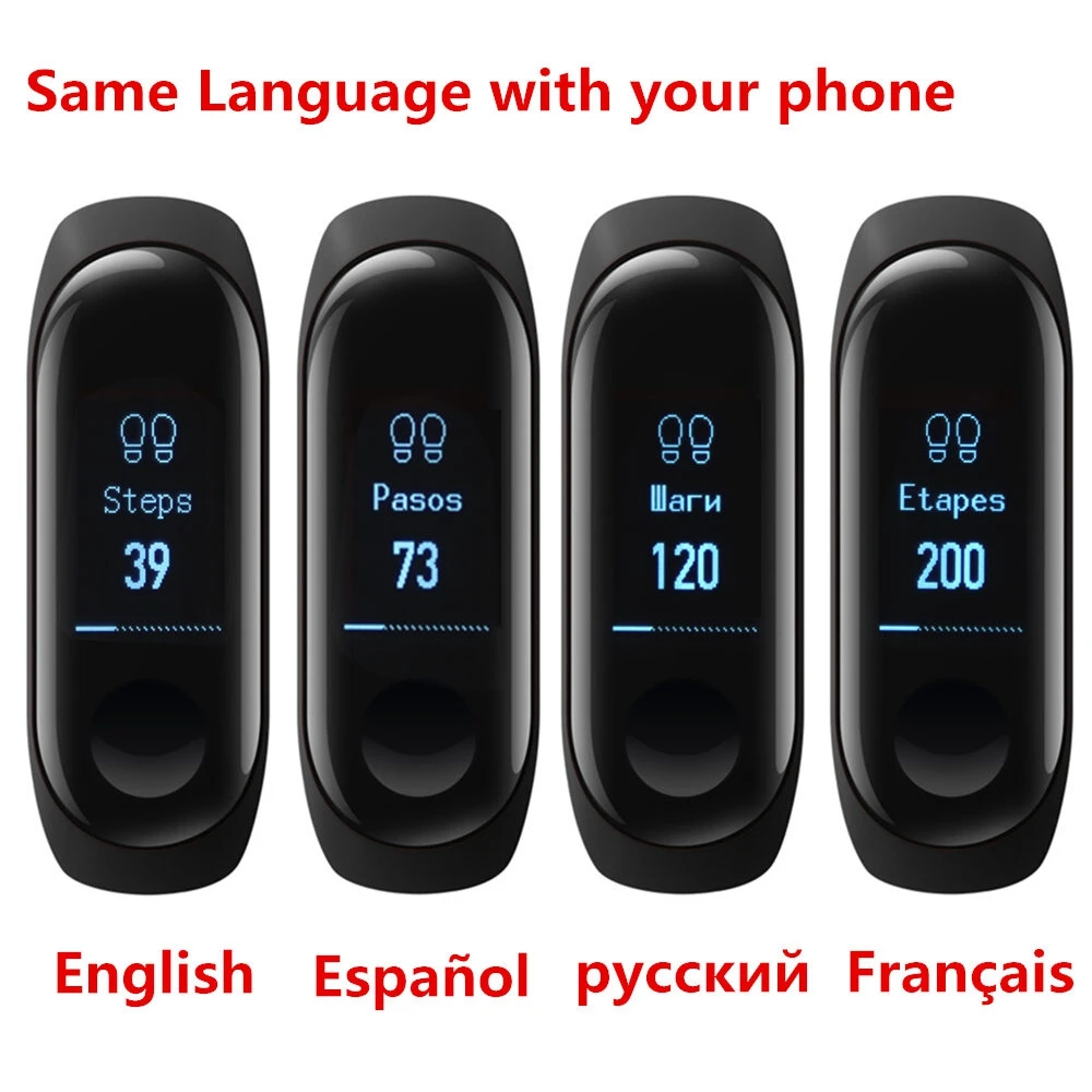 Xiaomi Mi Band 2 Miband Band2 Браслет Smart Heart Rate Monitor Фитнес трекер Тачпад OLED ремень|xiaomi mi band