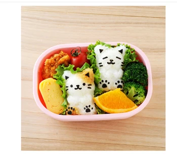 

Kitty Rice Balls Making molds Seaweed clip Cartoon Rice shape Household Accessories DIY Bento Tools