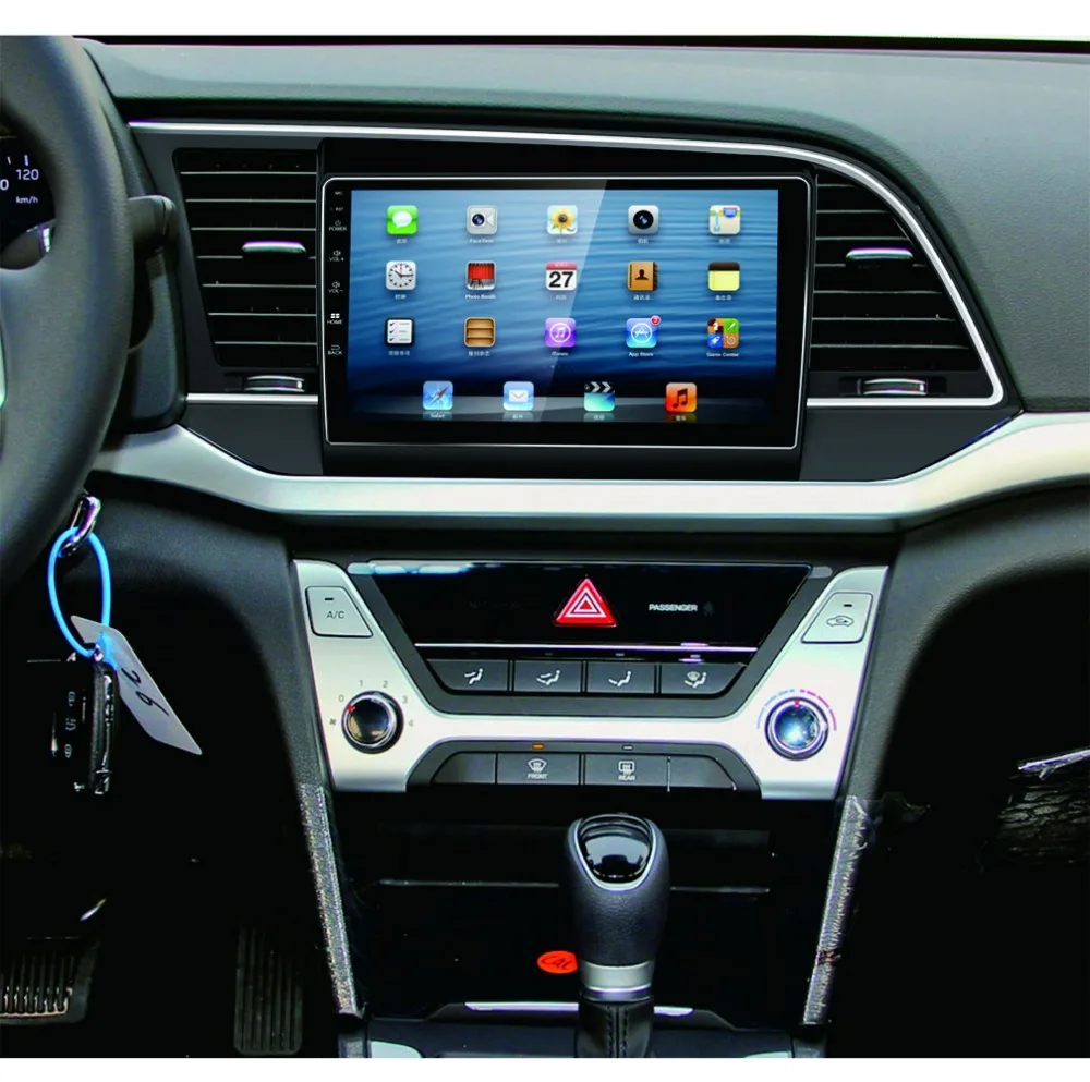 Top 10.1 inch Screen Pure Android 5.1.1 Car GPS Navigation System Auto Radio Stereo Media Player DVD for 10.1 Hyundai Elantra 2016 2