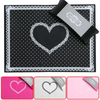 

1Set Foldable Washable Nail Art Equipment Advanced Silicone Plastic Pillow Hand Holder Cushion Table Mat Pad Salon Manicure Tool