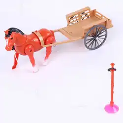 Робот игрушечная лошадь бегущая ходьба электронная пони ПЭТ тянет коляску вокруг электрическая игрушечная лошадь для мальчиков детские