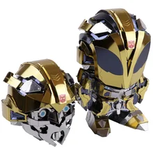 MMZ MODEL MU 3D Metal Puzzle bumblebee with 2 Head replaceable Model DIY 3D Laser Cut Assemble Jigsaw Toys GIFT For adult