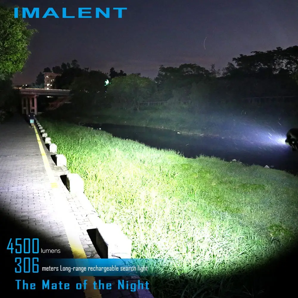  IMALENT DM70 Rechargeable Flashlight OLED Screen Max 4500LM Beam Distance 306 Meter Outdoor Torch w - 4000150328487