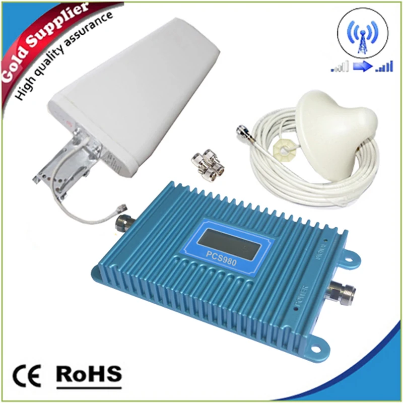 

celular signal repetidor 1900Mhz 2G 3G signal booster gsm umts cellphone amplifier PCS 1900Mhz cellular repeater kit
