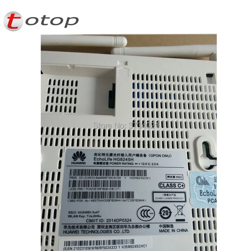 Беспроводной Терминал HUAWEI Echolife Gpon ONT терминал HG8245H 4 GE LAN и 2 голосовых порта с BBU USB