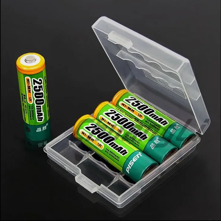 AA / AAA Colorful Battery Storage Box 10440 14500 2A 3A Battery Container Organizer Box Cover