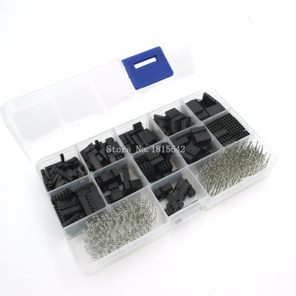 620pcs Dupont Connector 2.54mm, Dupont Cable Jumper Wire Pin Header