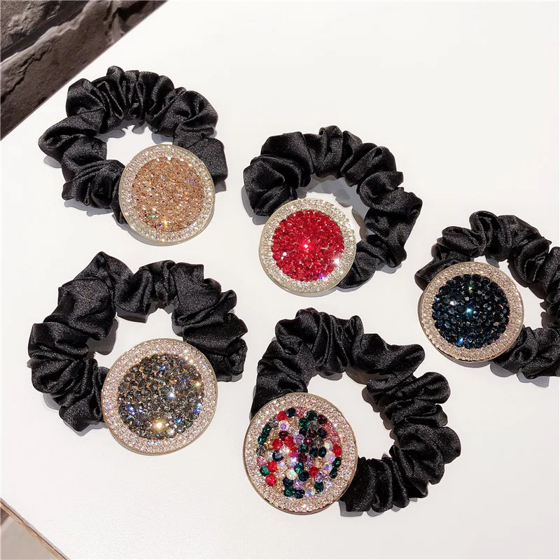 Buy Women Fashion disk Elastic Hair bandLuxury Crystal