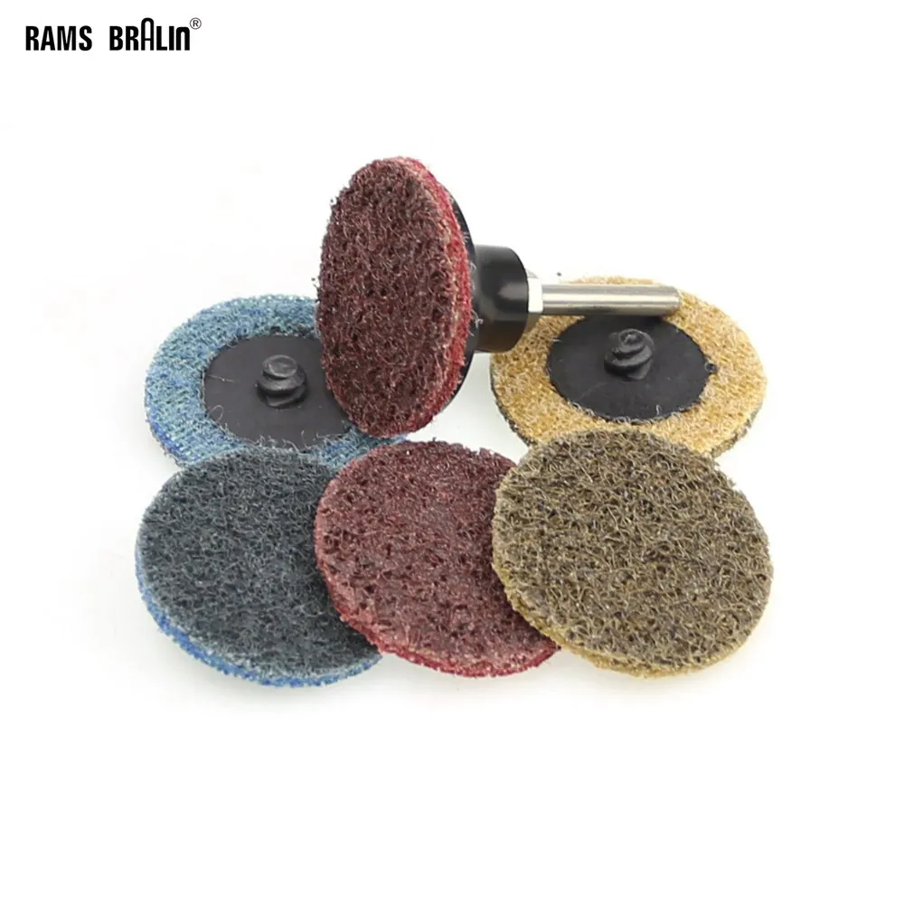 Buy 30 pcs 2" Scour Non woven Roloc Sanding Disc