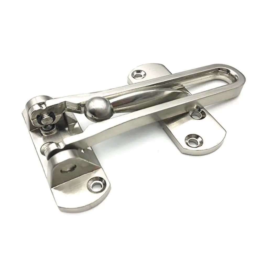 

Hasp Door Security Guard Zinc Alloy Swing Bar Lock Brushed Finish Door Bolts Door Safety Chain Home Hotel
