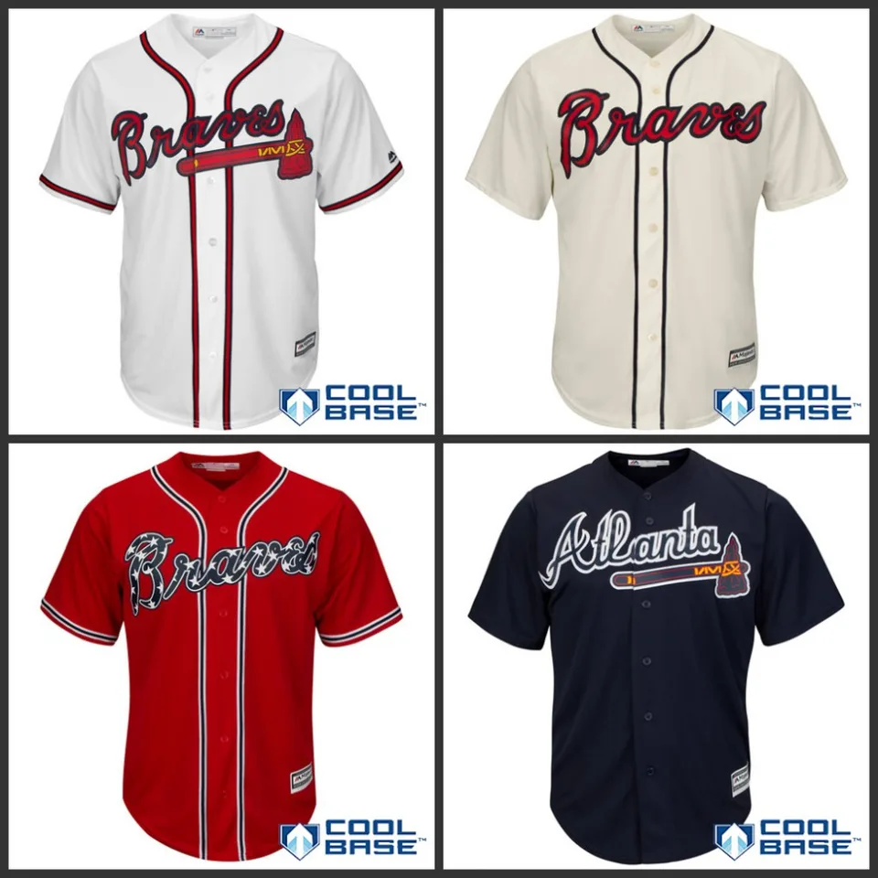 braves baseball jersey cheap