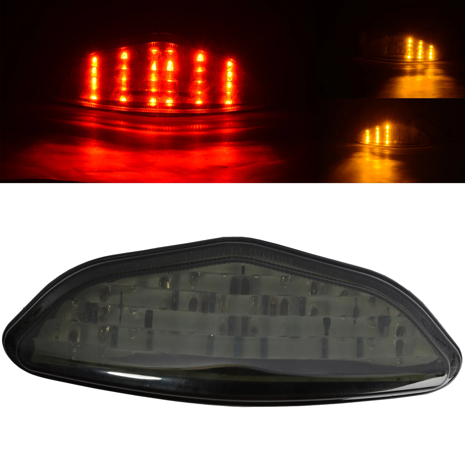 

Mayitr Motorcycle 12V Smoke LED Tail Light Turn Signal Lamp for Suzuki V-Storm DL 650 2004-2009 V-Strom 1000 2002-2012 XP 10-12