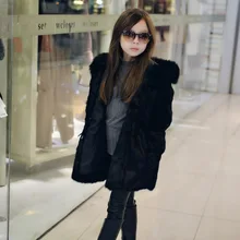 Children Real Rabbit Fur Coat Kids Girls Winter Warm Solid Natural Rabbit Fur Coat Baby Fur Coat Outerwear Jacket Drop Ship 2018 rex rabbit fur coat girl fur coat wine red natural rabbit fur jacket girl jacket children s wear casual warm clothing