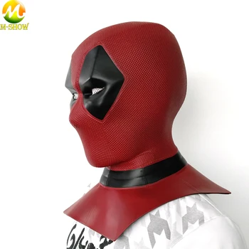 

Moive Deadpool 2 Mask Breathable Latex Superhero Full Face Mask Halloween Cosplay Props Adult Men Helmet