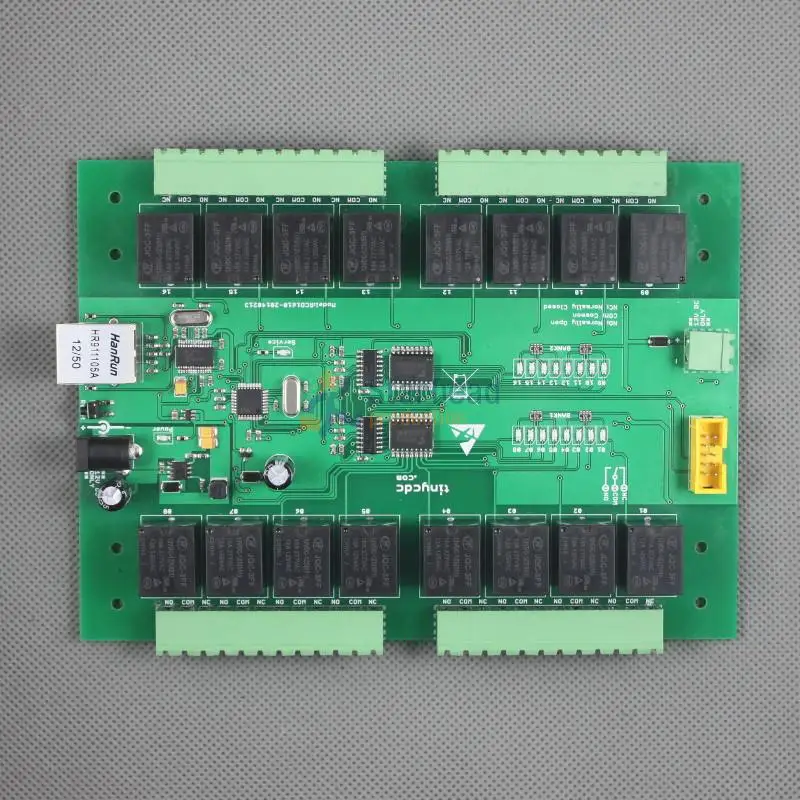 16-канальный Ethernet сетевой релейный контроллер 10A выходы веб-разъем HTTP UDP TCP WEBAPI V2.0