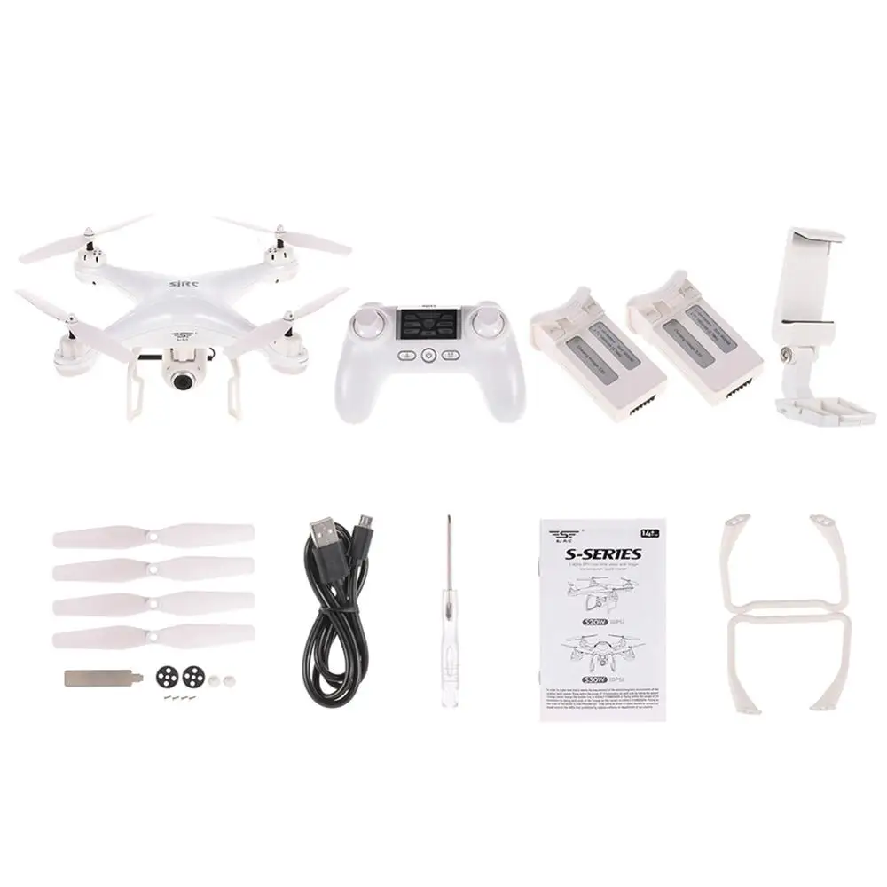 SJ R/C S20W 1080P Camera GPS WiFi FPV RC Drone Quadcopter RTF with Two Batteries Set