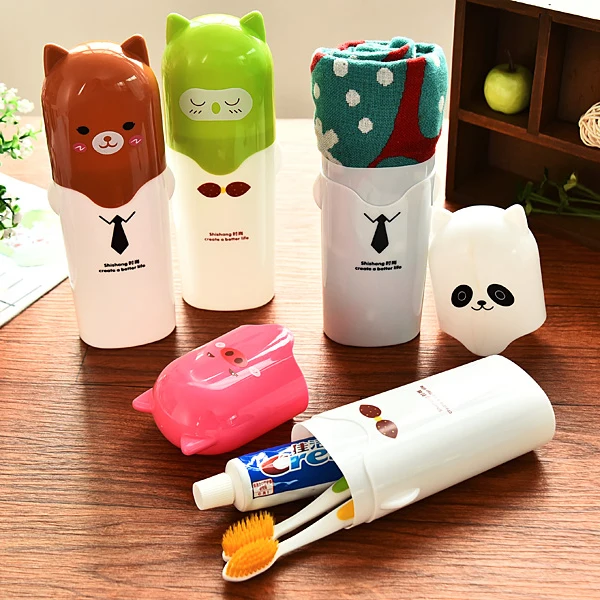 Portable Outdoor Household Supplies Portable Travel Toothbrush Cup Toothbrush Toothpaste Wash Kit Storage Box Free Shipping.