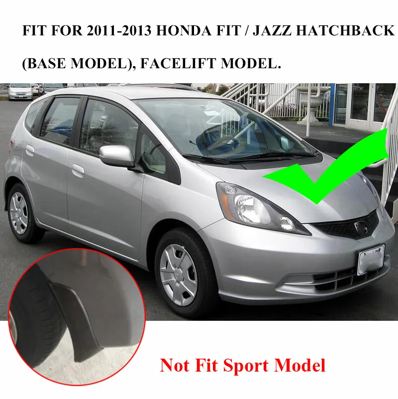 Набор литых брызговиков для Honda Fit/Honda Jazz 2011 2012 2013 люк Брызговики передние задние брызговики крыло брызговиков