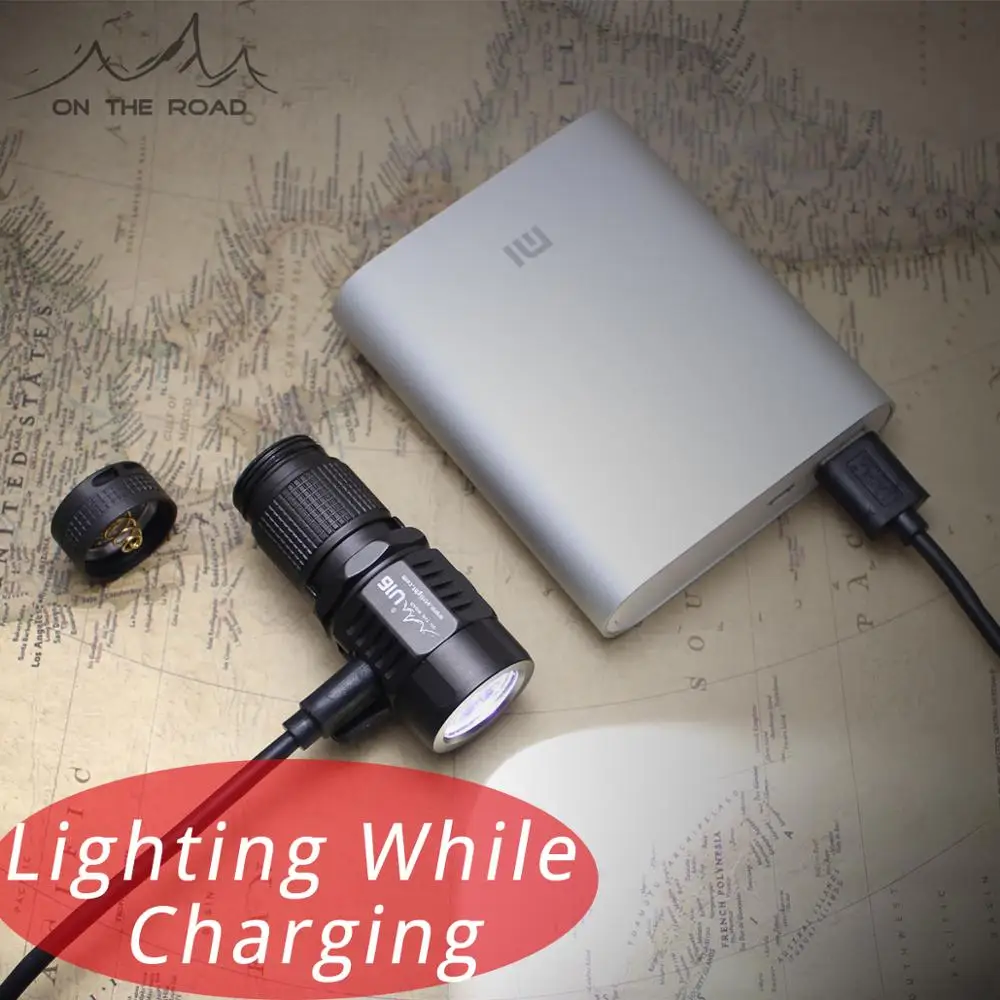 ON THE ROAD U16 USB Flashlight Type-C USB Direct Charging mini LED flashlight torch Outdoor Flashli - 32824061014