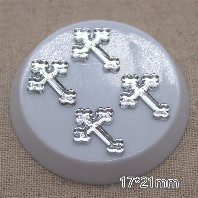 clear 100pcs 100 шт. 17*21 мм каваи акриловый дизайн крестины DIY Причастие украшение душевой кабины Скрапбукинг - Цвет: clear 100pcs