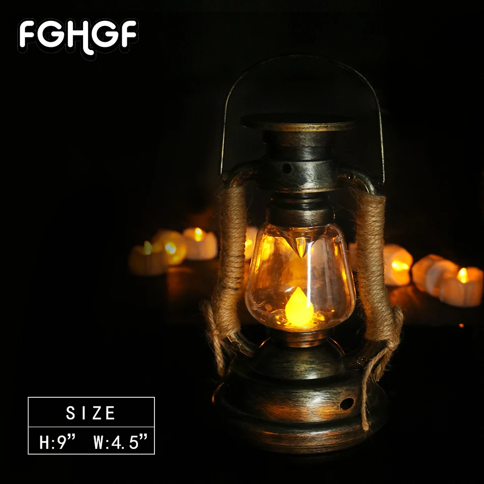 1 Pc Classic Kerosene Lamp Kerosene Solar Powder Lanterns Wick Portable