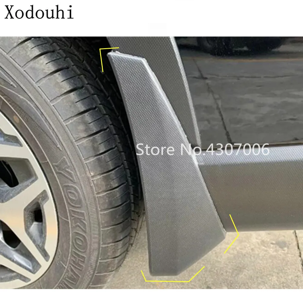 

car Plastic cover fender soft mudguard protection flap splash mud guard frame 4pcs For Subaru Forester 2018 2019