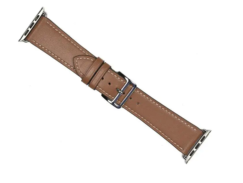 50 шт. серии 4/3/2/1 натуральная кожа кожаный ремешок для наручных часов Apple Watch один тур ремешок 38 мм 42 мм 40 мм 44 мм для наручных часов iwatch, браслет