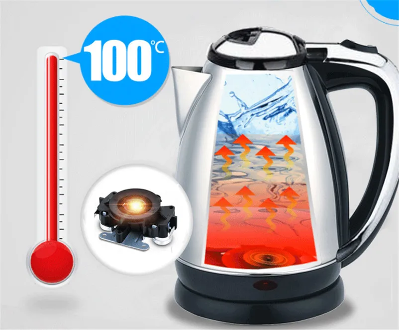 XMT-HOME Электрический чайник из нержавеющей стали кувшин для воды 2.0L 1500 W 220 V 1 шт