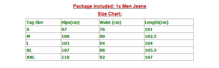 Men Jeans Stretch Destroyed Ripped Design Black Pencil Pants Slim Biker Trousers Hole Jeans Streetwear Swag Pants