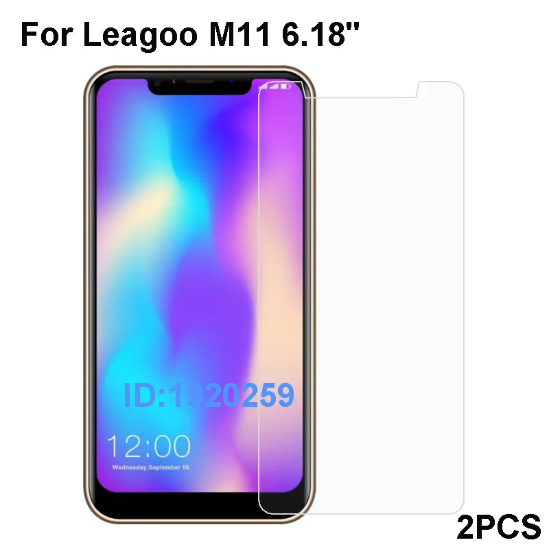 

2PCS Leagoo M11 Tempered Glass 9H High Quality Protective Film Explosion-proof Screen Protector For Leagoo M11