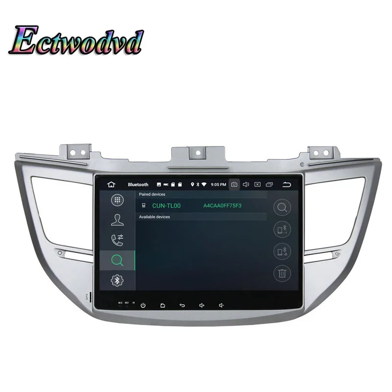 Perfect Ectwodvd Octa Core 4G RAM 64G ROM Android 9.0 Car Multimedia DVD Player GPS HeadUnit for Hyundai IX35 for Tucson 2015 9