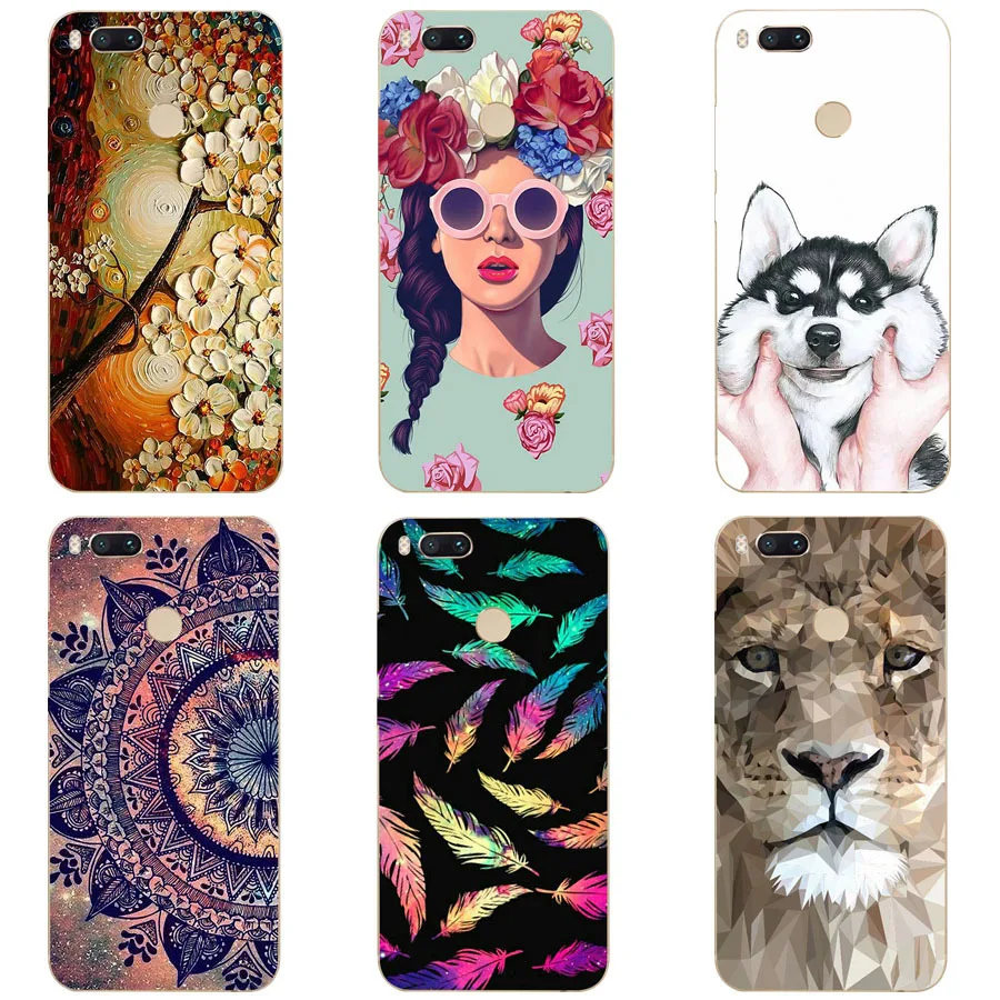 

Cartoon Case For Xiaomi Mi A/Xiaomi Mi 5X Mobile Phone Shell, TPU Painted Beautiful Cartoon Color Painting Case.19 Colors!