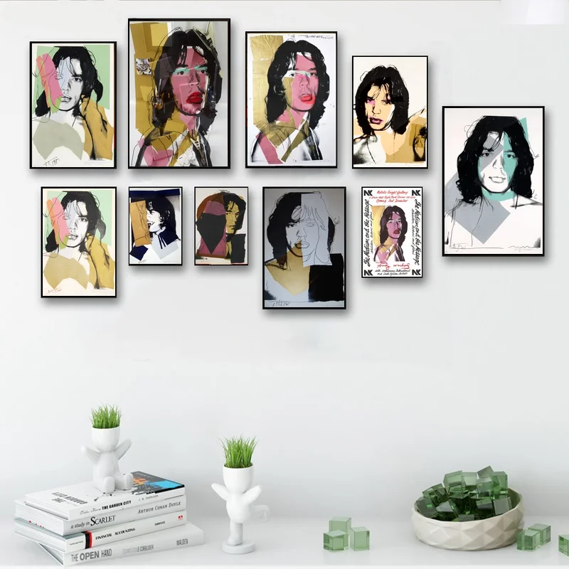 Andy Warhol Mick Jagger натюрморт абстрактная живопись маслом Рисование Искусство спрей