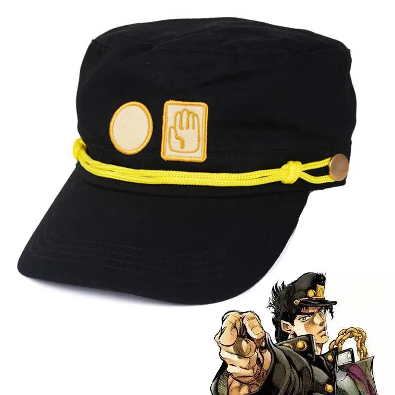 Аниме JoJo странное приключение Kujo Joseph Jotaro военная шляпа JOJO карнавальные костюмы