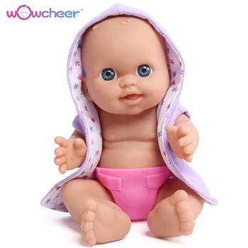 

WOWCHEER 12" 30cm Vinyl Bath Reborn Baby Dolls Kids Play House Learning & Educational Toys Realistic Bonecas with Accessories
