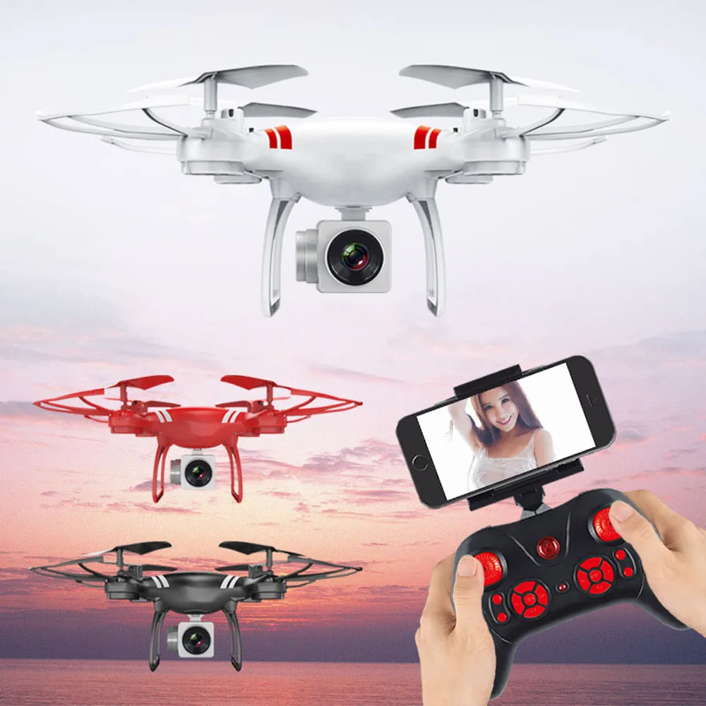 Wide Angle Lens HD Camera Quadcopter RC Drone WiFi FPV Live Helicopter