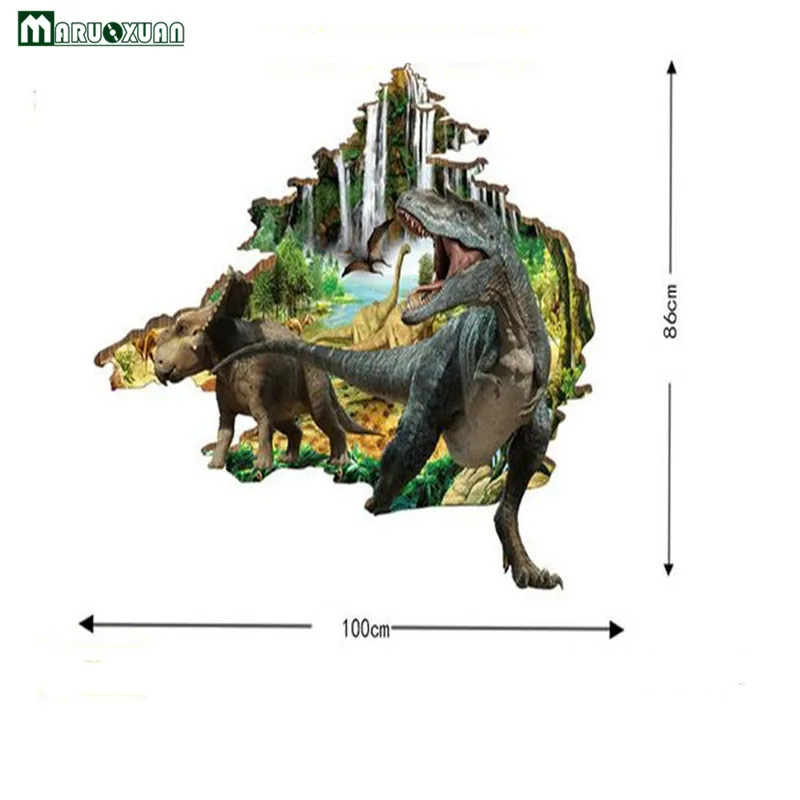 2017 venta Vinilos Paredes 3d pegatinas tridimensionales de pared al por mayor decoración para habitación de niños dormitorio niño dinosaurio pegatina