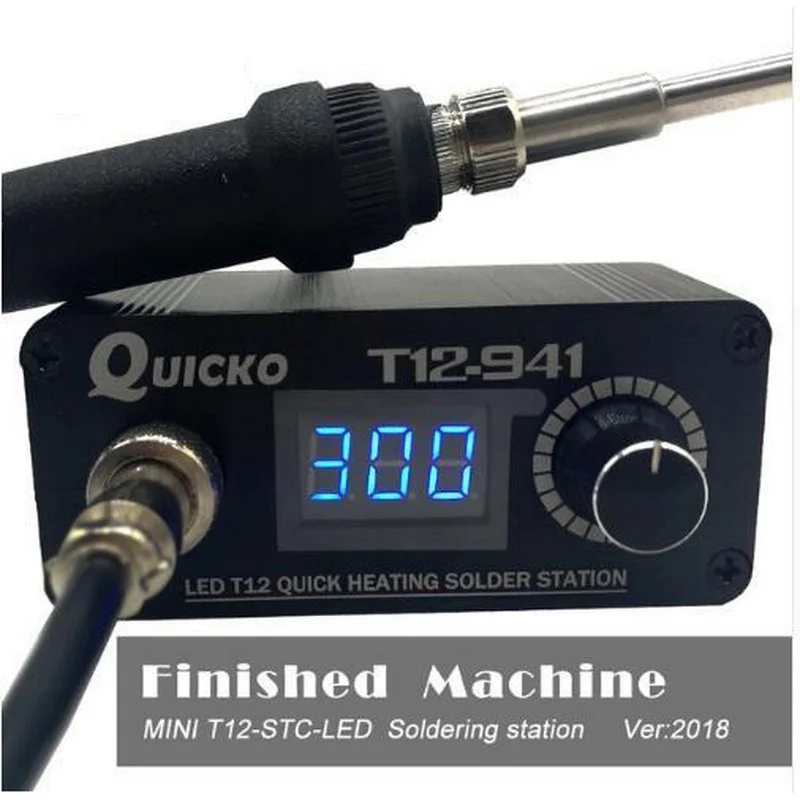 

MINI T12 LED Soldering Station Electronic Welding Iron Fashion Design DC Version Portable T12 Digital Iron T12-941 Welding Tool