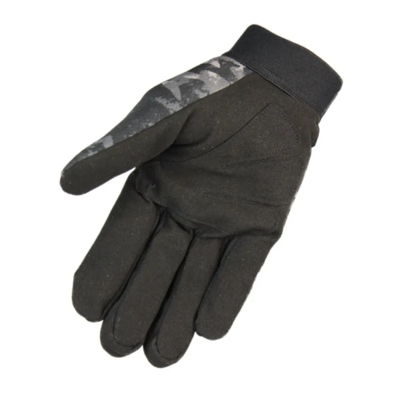 Спортивные перчатки для велоспорта, полный палец, походные камуфляжные перчатки на полный палец, противоударные перчатки для горного велосипеда для мужчин и женщин