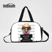 Dispalang Собака печати дорожная сумка для Для мужчин Для женщин большой Ёмкость сумки для путешествий багаж, для отпуска сумка животных Повседневное дорожные сумки