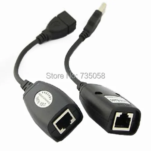 

New USB UTP Extender Over Single RJ45 Ethernet CAT5E 6 Cable Up to 50M 150FT IA579 P