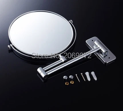

8 Inch Double Side Modern Bath Mirrors Shave Makeup Extend Arm 3x Magnifying Espelho Do Banheiro Bathroom Sanitary Accessories