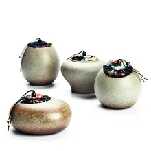 Ручная работа необожженная Глина чайник японский стиль маленький размер фарфоровые Чайники заварочные герметичные хранение чая танки кунг-фу чайные керамические горшки