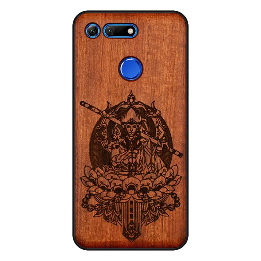 BOOGIC Original Wood Phone Case For Huawei Honor View 20 V20 V10 Wood +TPU Cover For Honor 8x Play 10 Ultra-Thin Wooden Coque (10)