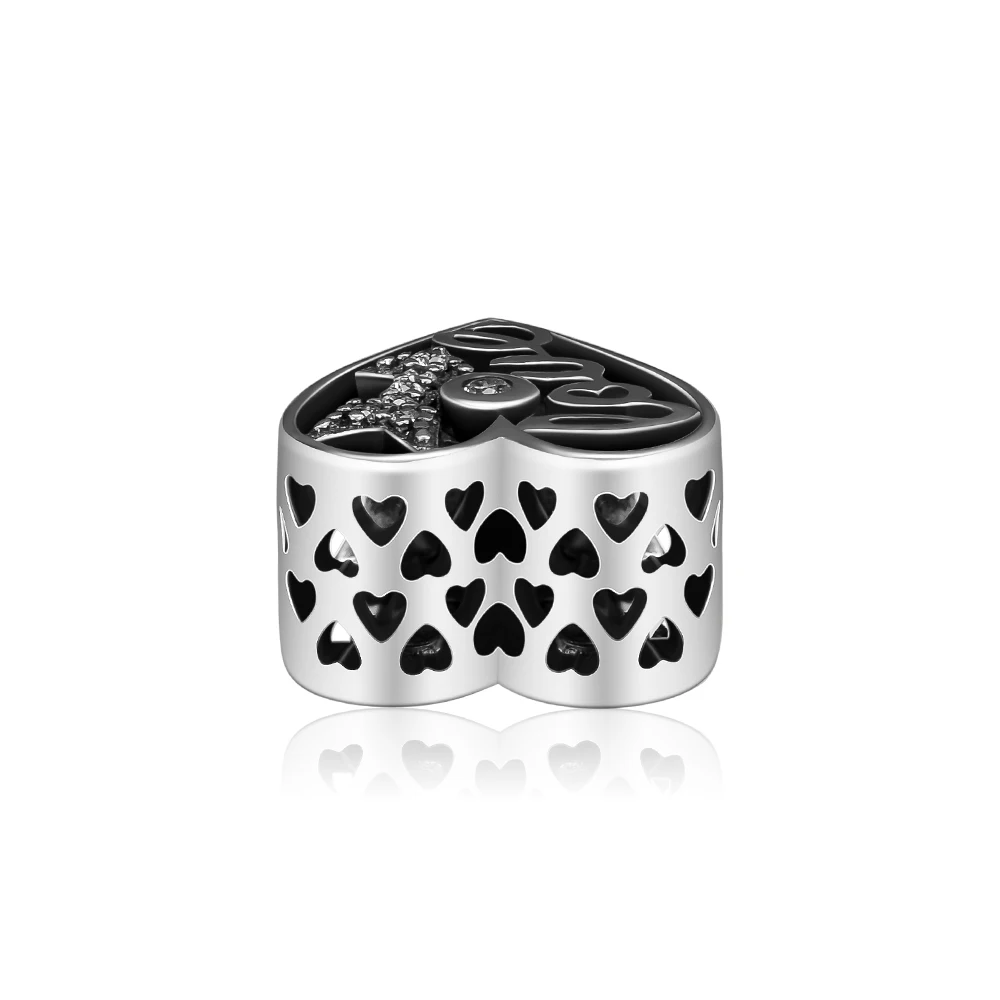 DIY Подходит для Pandora шармы браслеты Любовь чувства в моем сердце бусины 100% 925 пробы