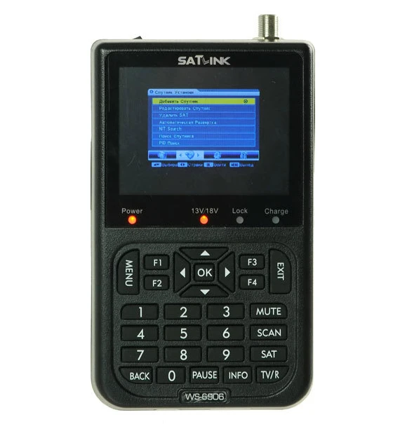100% Оригинальный SATLINK WS 6906 DVB S FTA спутниковый ТВ приемник 3 5 дюймов ЖК экран