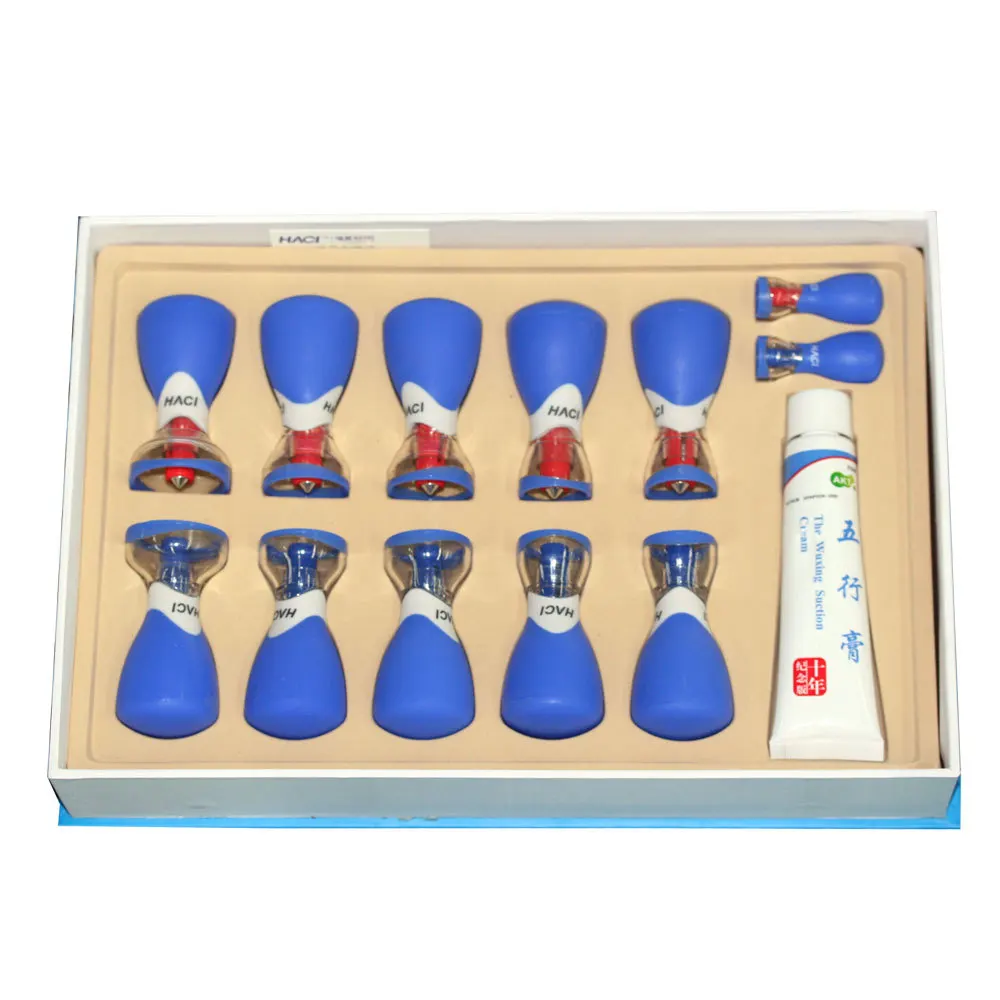 Acupressure Suction Cupping set HACI New Needle 12 Cups Ten