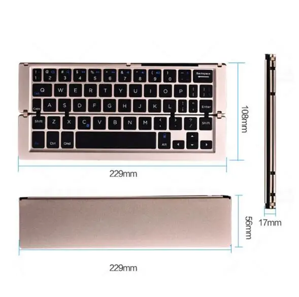 Складная Беспроводная bluetooth-клавиатура из алюминиевого сплава, подставка для смартфона matel, подставка для планшета Iphone 6, 7 plus, huawei, xiaomi, samsung