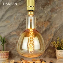 ER160 ER52 Винтаж большой Эдисон лампа E27 220 В 60 Вт Глобус ретро под старину лампа накаливания Винтаж лампы накаливания дизайн декор свет