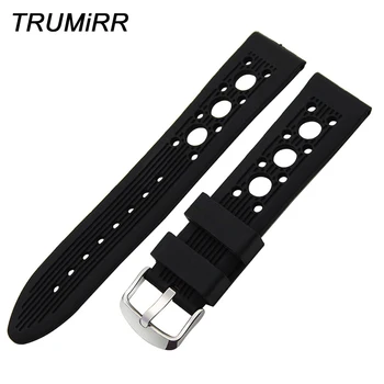 

20mm 22mm 24mm Silicone Rubber Watchband for Avenger Chronomat Superocean Watch Band Stainless Steel Buckle Strap Wrist Bracelet